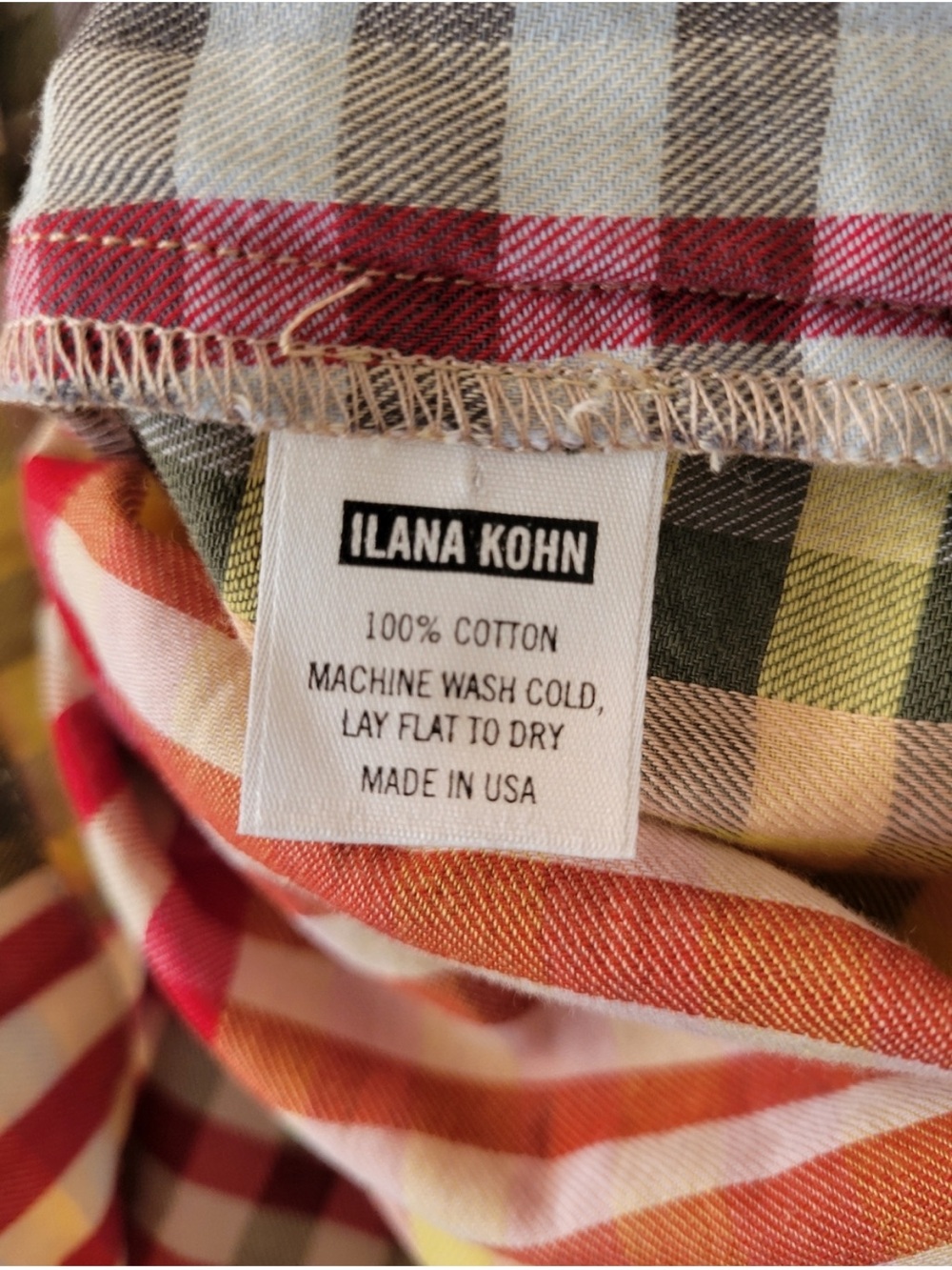Ilana Kohn Pook Dress in Picnic Plaid - Picture 3 of 6